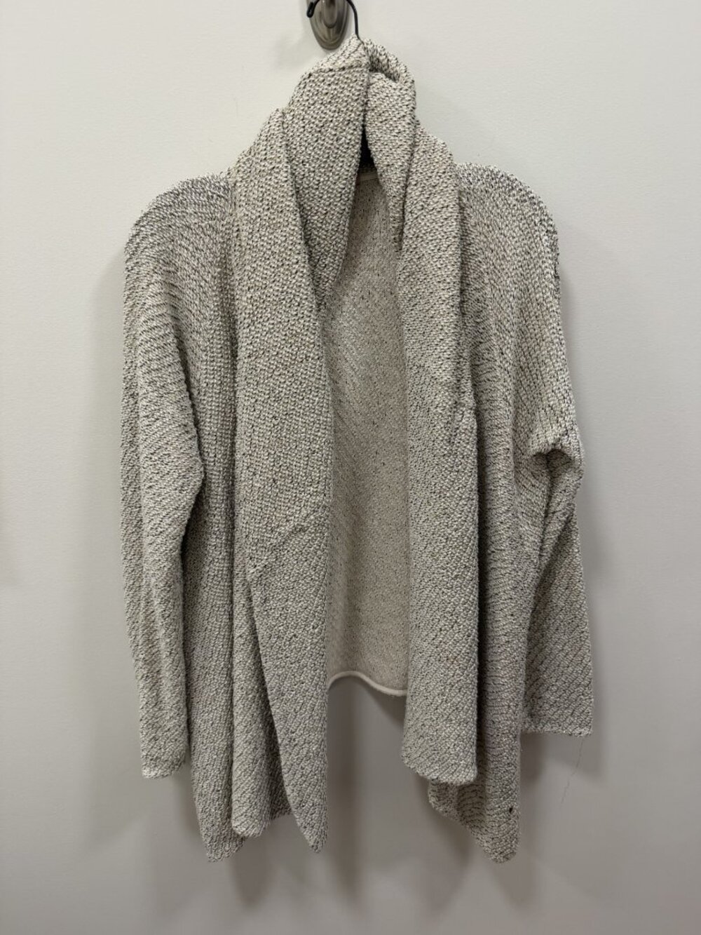 Gray and Gold Woven Sweater